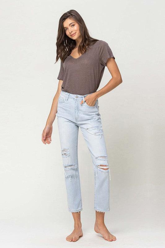 Mid Rise Flare Jeans- Doss Dollz