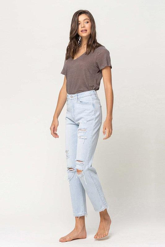 Mid Rise Flare Jeans- Doss Dollz