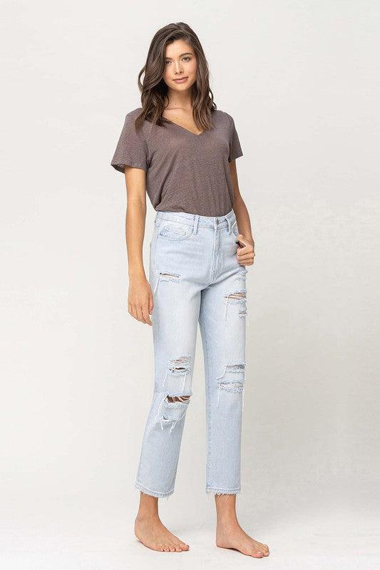 Mid Rise Flare Jeans- Doss Dollz