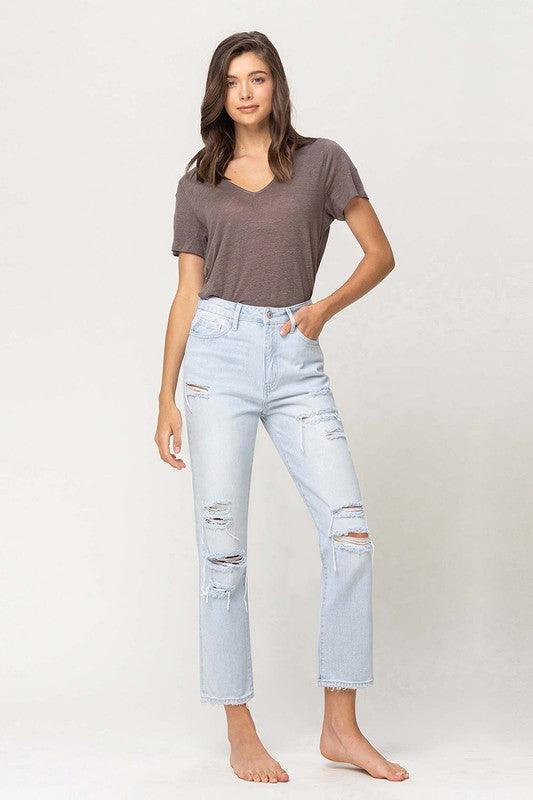 Mid Rise Flare Jeans- Doss Dollz