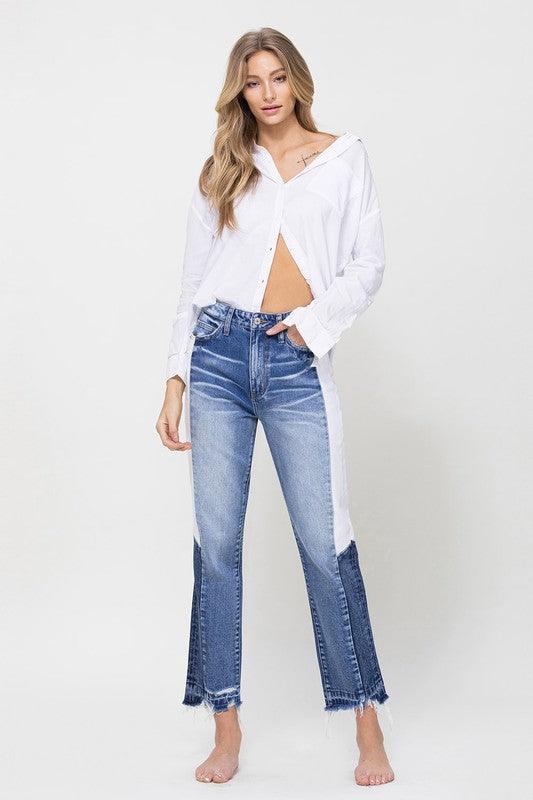 Mid Rise Flare Jeans- Doss Dollz