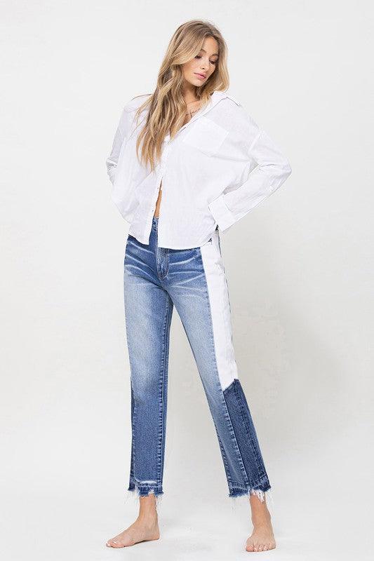 Mid Rise Flare Jeans- Doss Dollz