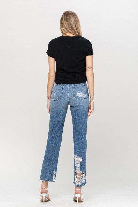 Mid Rise Flare Jeans- Doss Dollz