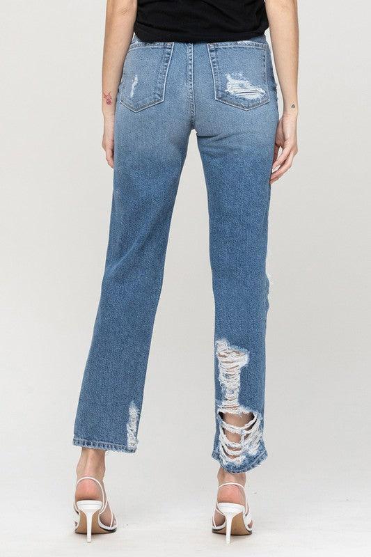 Mid Rise Flare Jeans- Doss Dollz