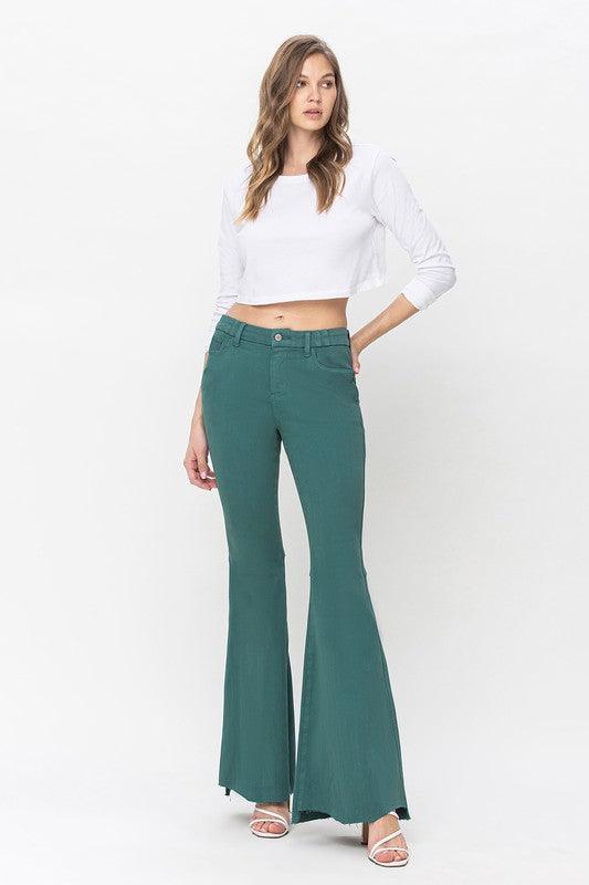 Mid Rise Flare Jeans- Doss Dollz