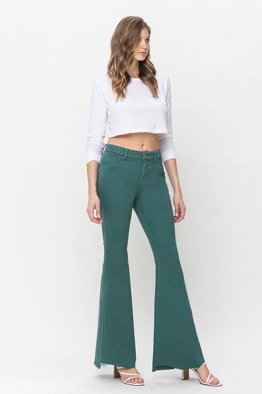 Mid Rise Flare Jeans- Doss Dollz