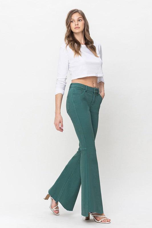 Mid Rise Flare Jeans- Doss Dollz