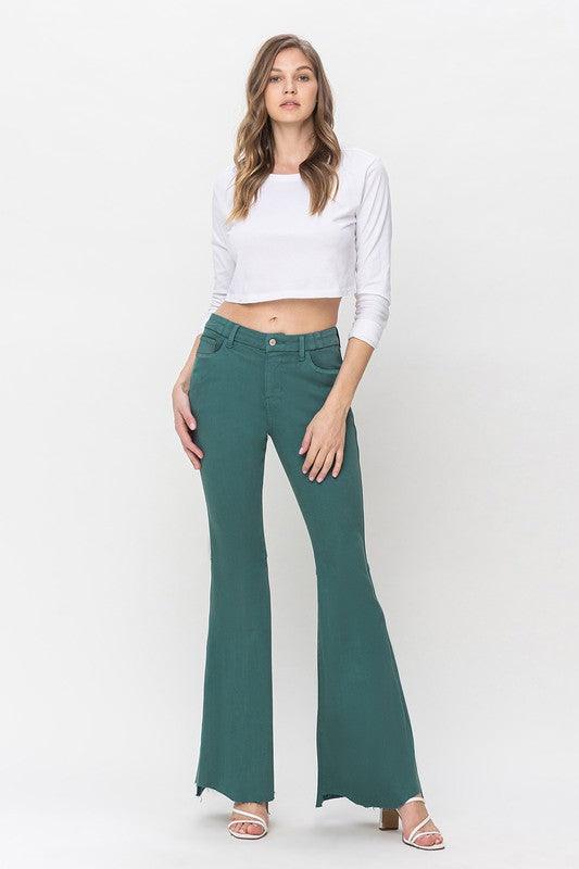 Mid Rise Flare Jeans- Doss Dollz