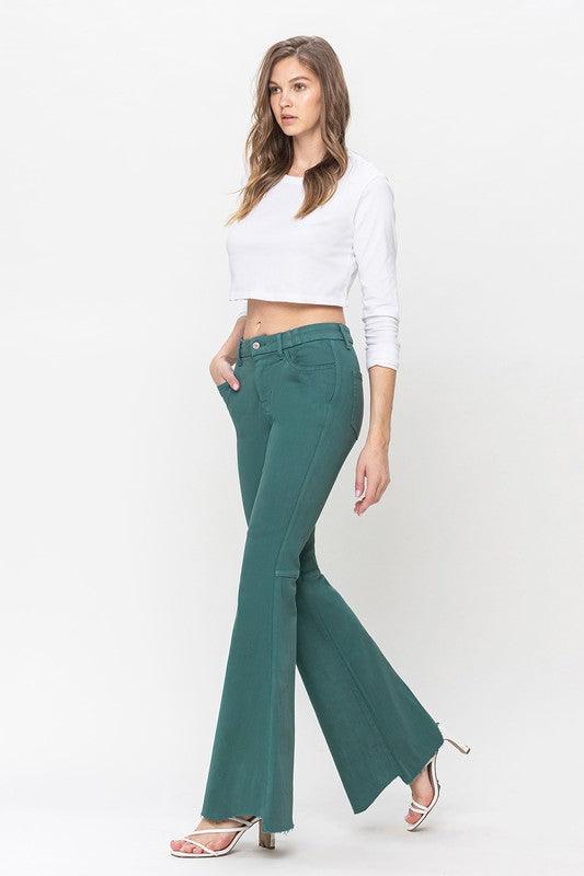 Mid Rise Flare Jeans- Doss Dollz