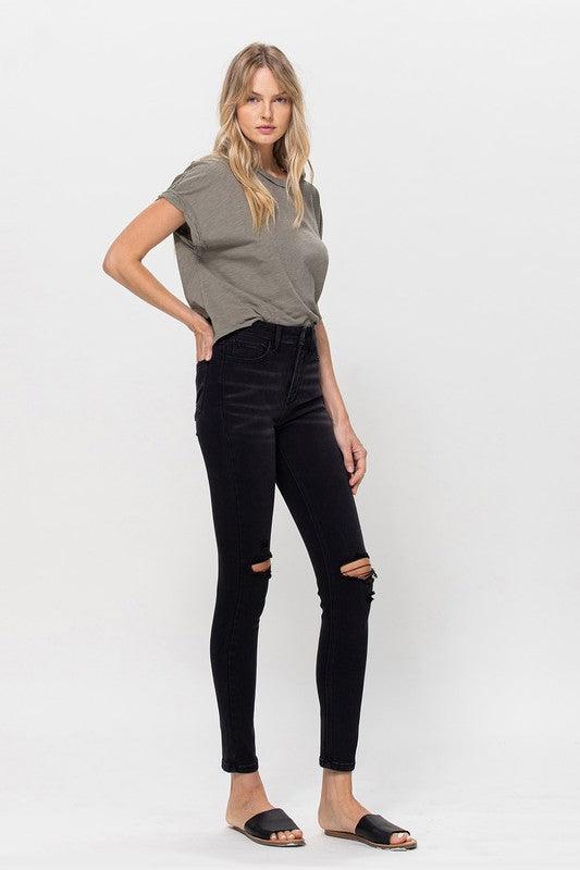 Mid Rise Flare Jeans- Doss Dollz