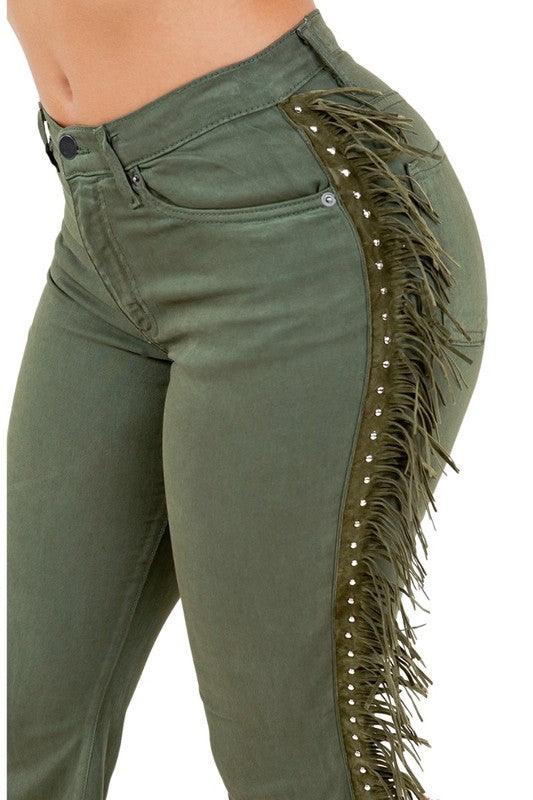 Mid Rise Flare Jeans- Doss Dollz