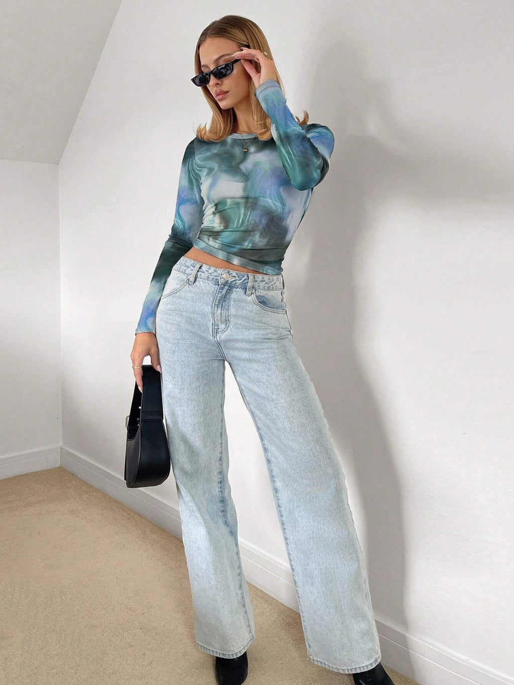 Mid Rise Flare Jeans- Doss Dollz