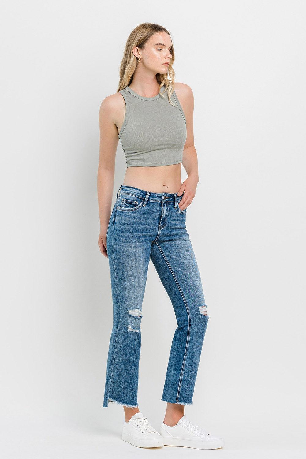 Mid Rise Flare Jeans- Doss Dollz