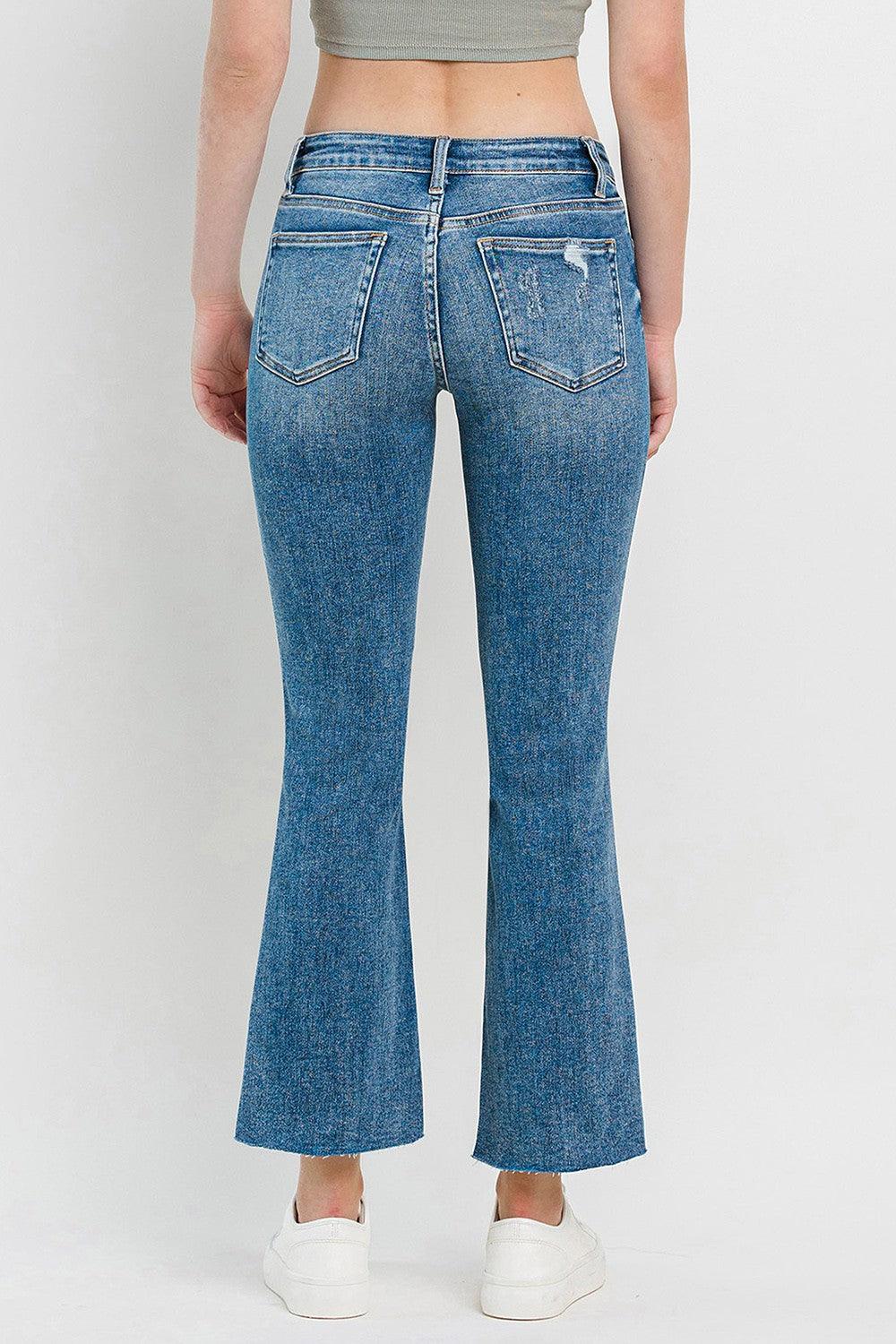 Mid Rise Flare Jeans- Doss Dollz