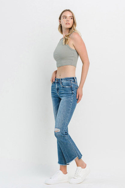 Mid Rise Flare Jeans- Doss Dollz