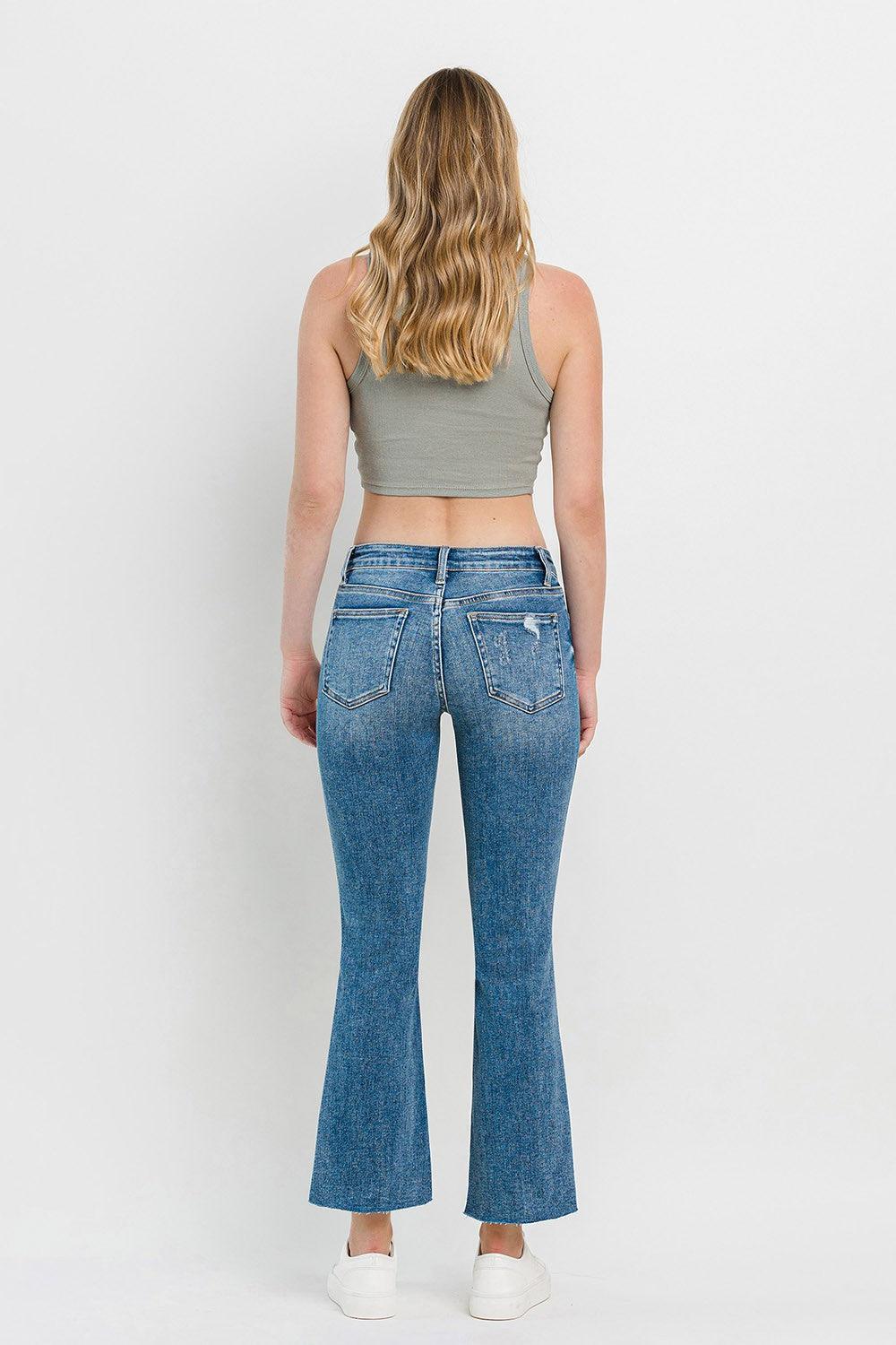 Mid Rise Flare Jeans- Doss Dollz