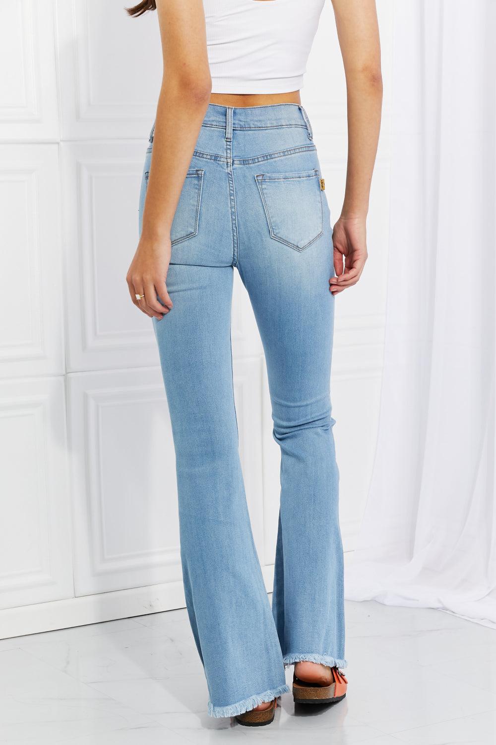 Mid Rise Flare Jeans- Doss Dollz