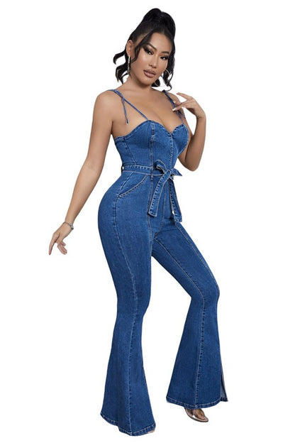 Mid Rise Flare Jeans- Doss Dollz