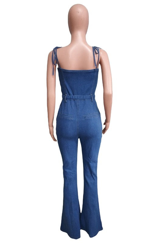 Mid Rise Flare Jeans- Doss Dollz