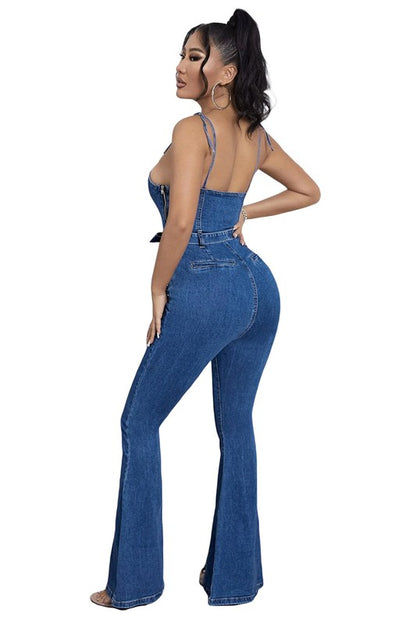 Mid Rise Flare Jeans- Doss Dollz