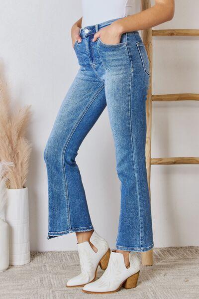 Mid Rise Flare Jeans- Doss Dollz