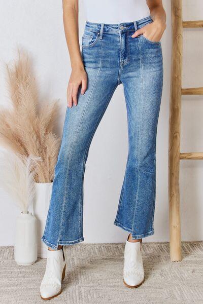 Mid Rise Flare Jeans- Doss Dollz