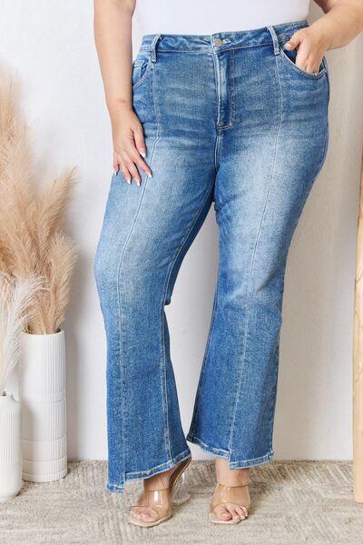 Mid Rise Flare Jeans- Doss Dollz