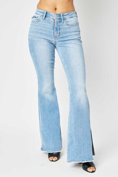 Mid Rise Flare Jeans- Doss Dollz