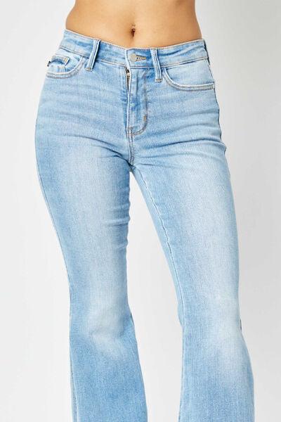 Mid Rise Flare Jeans- Doss Dollz