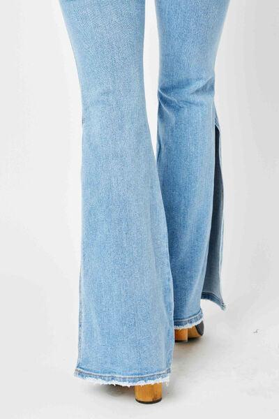 Mid Rise Flare Jeans- Doss Dollz