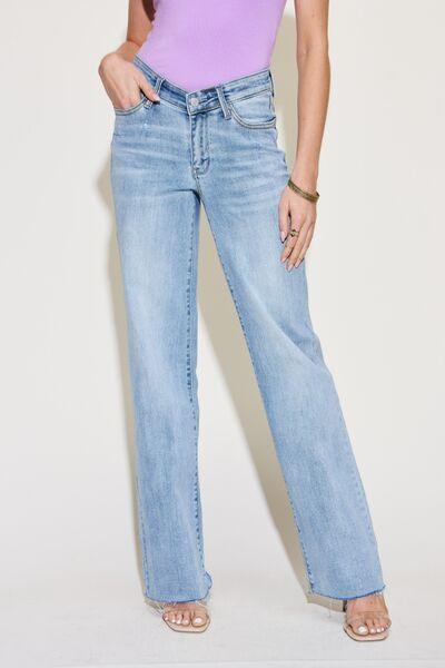 Mid Rise Flare Jeans- Doss Dollz