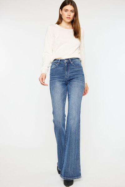 Mid Rise Flare Jeans- Doss Dollz