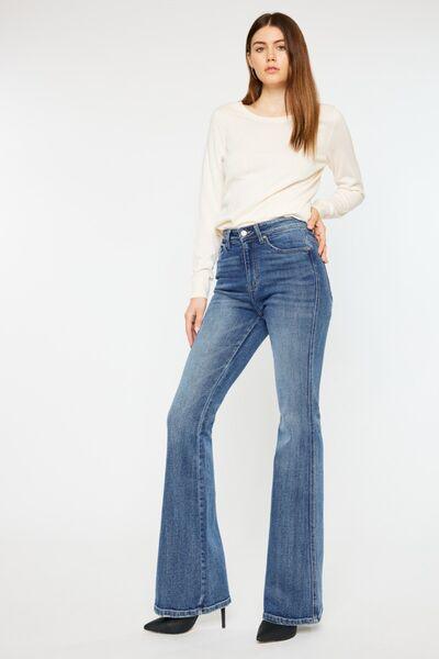 Mid Rise Flare Jeans- Doss Dollz