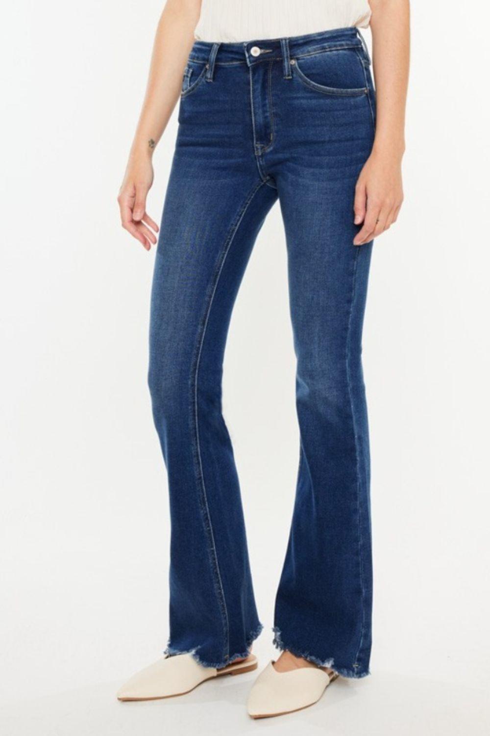 Mid Rise Flare Jeans- Doss Dollz