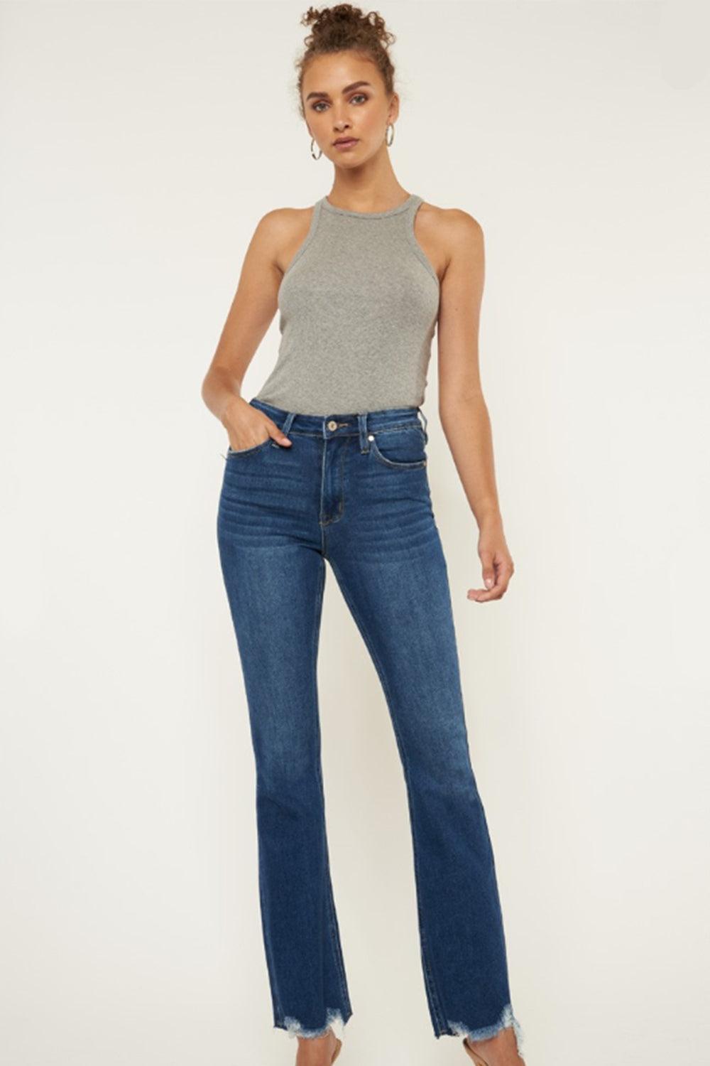 Mid Rise Flare Jeans- Doss Dollz