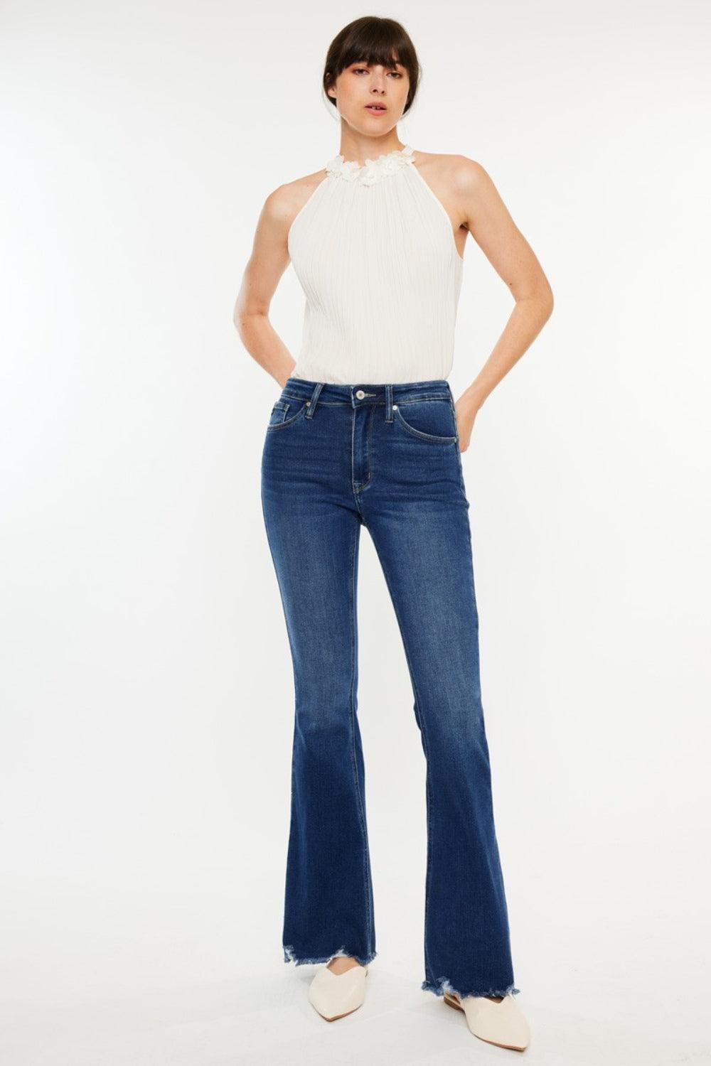 Mid Rise Flare Jeans- Doss Dollz