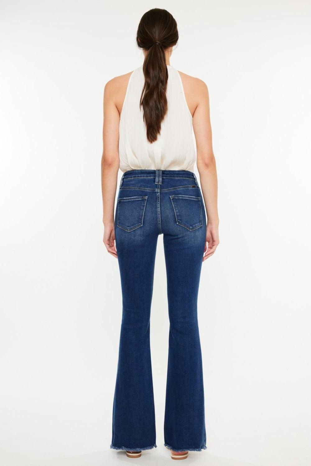 Mid Rise Flare Jeans- Doss Dollz