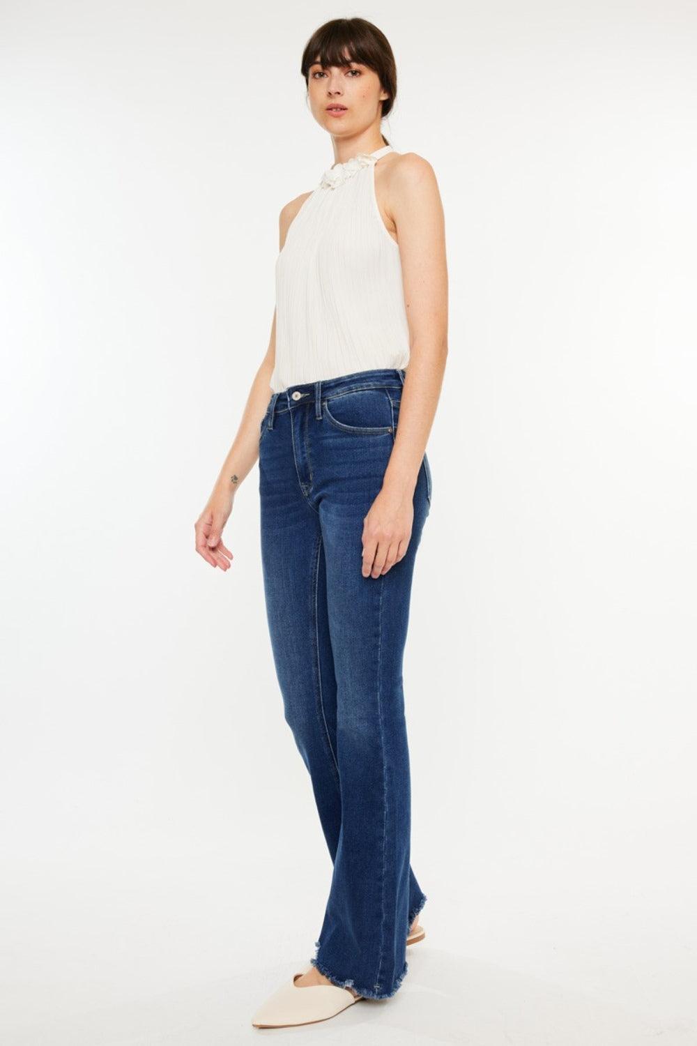 Mid Rise Flare Jeans- Doss Dollz