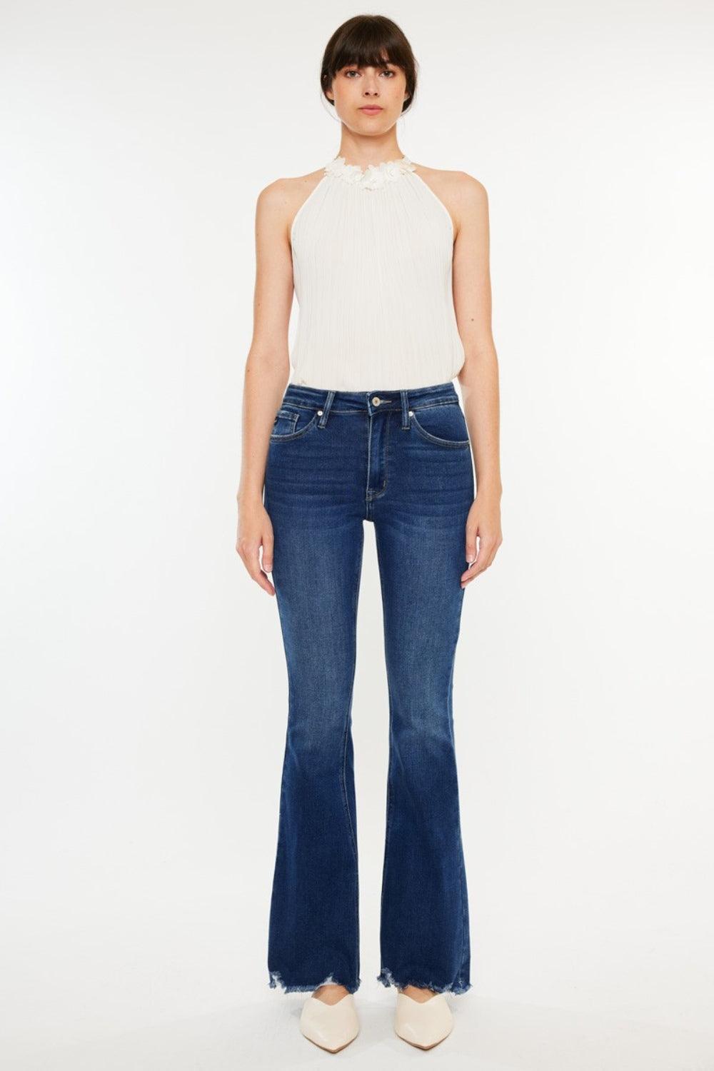 Mid Rise Flare Jeans- Doss Dollz