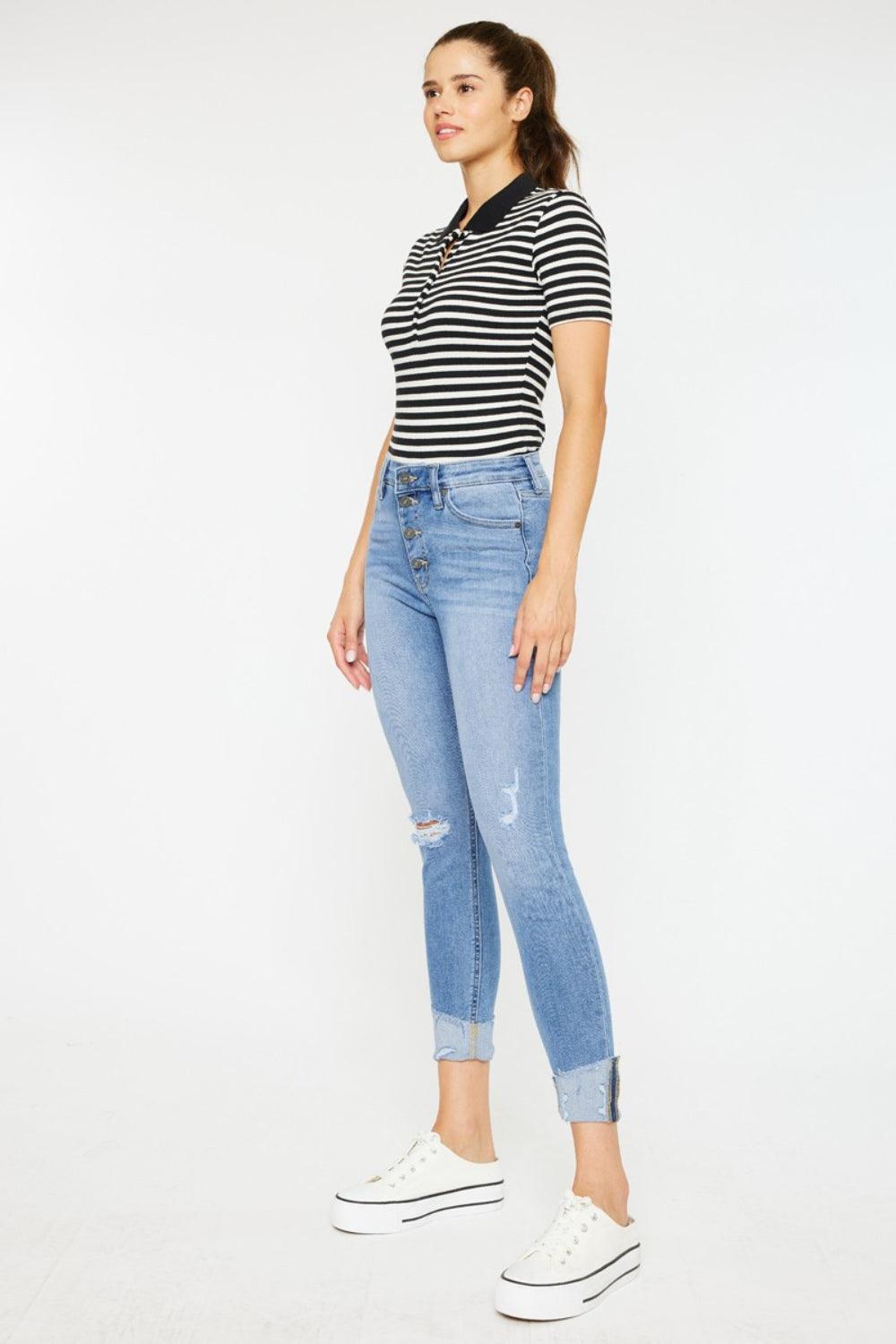 Mid Rise Flare Jeans- Doss Dollz