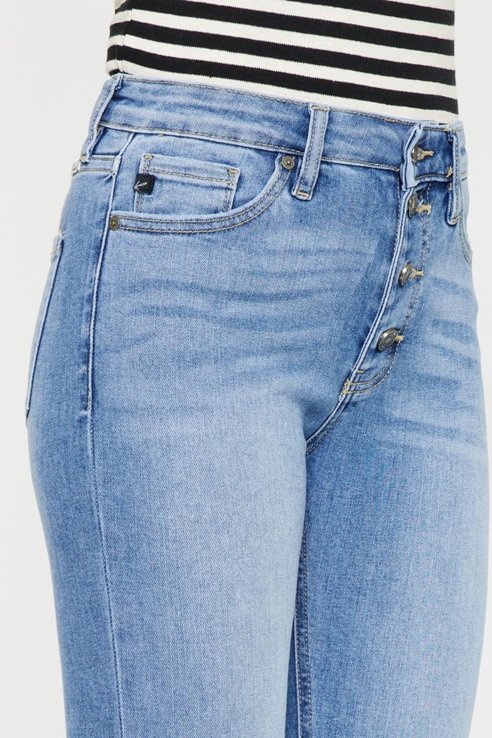 Mid Rise Flare Jeans- Doss Dollz