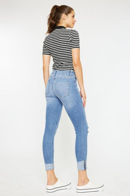 Mid Rise Flare Jeans- Doss Dollz