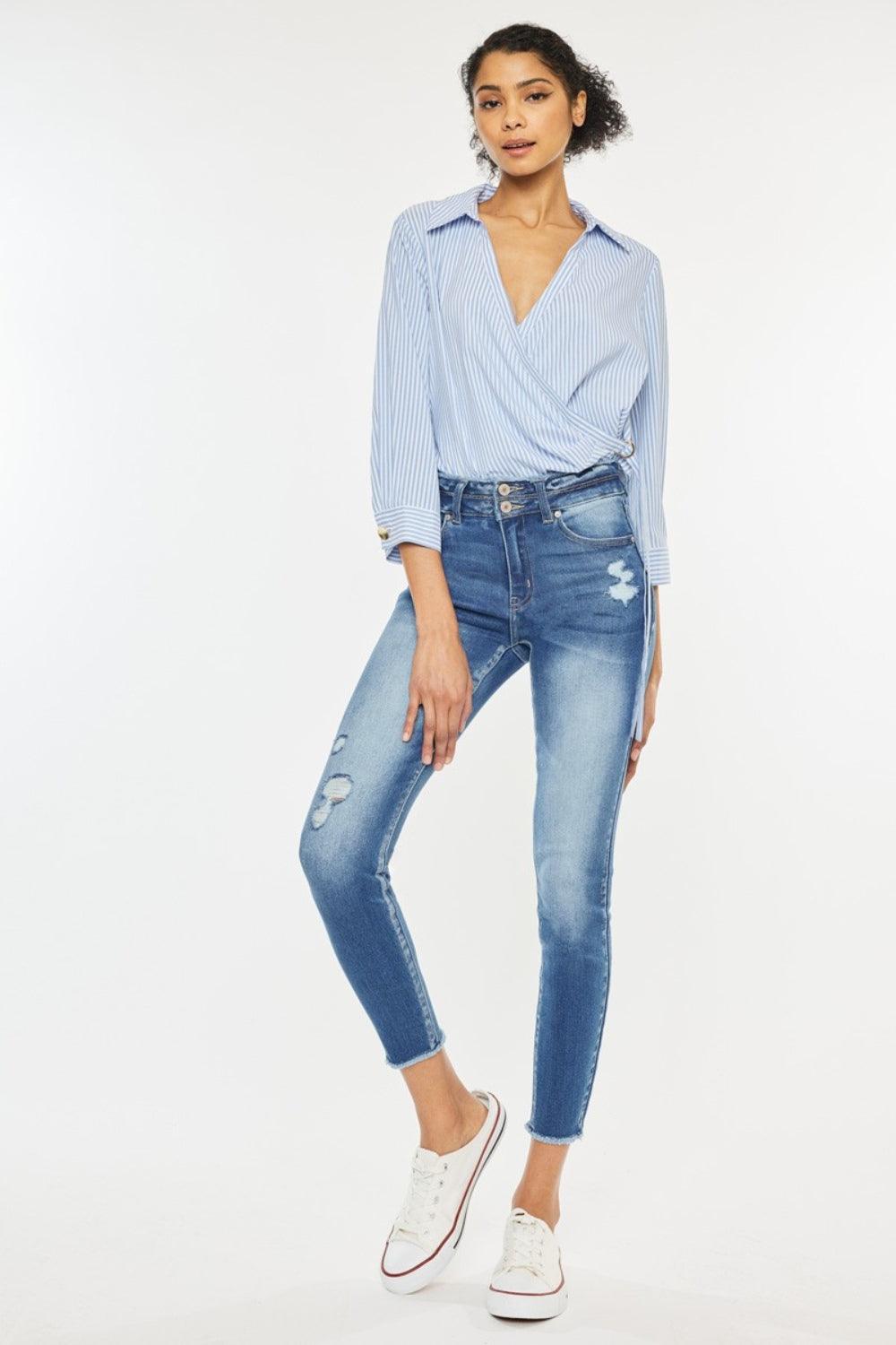 Mid Rise Flare Jeans- Doss Dollz