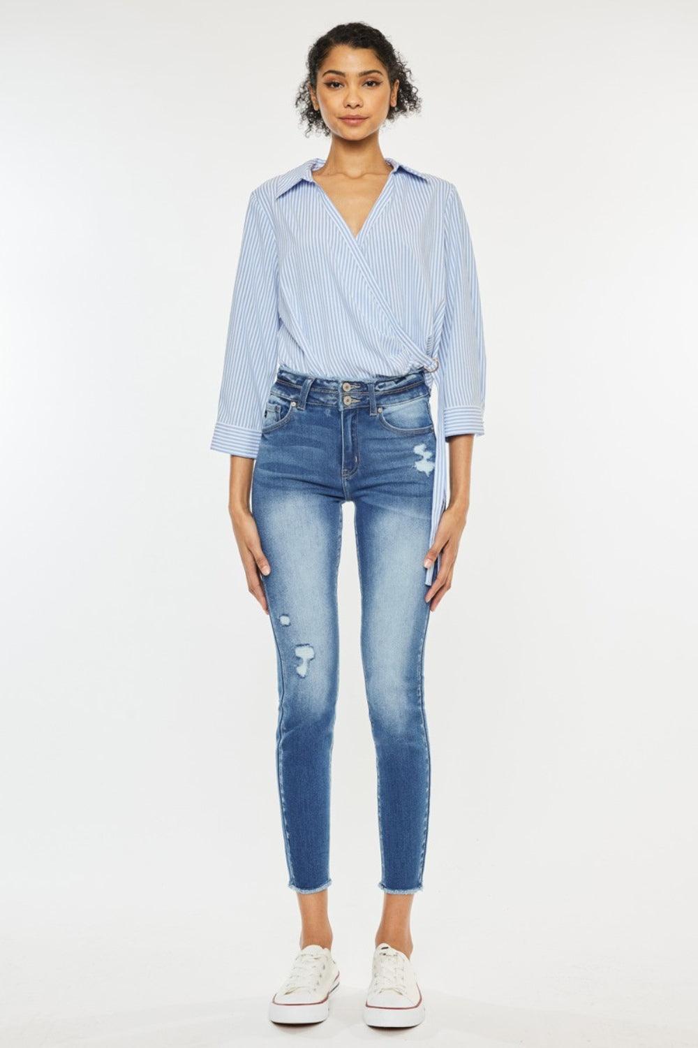 Mid Rise Flare Jeans- Doss Dollz