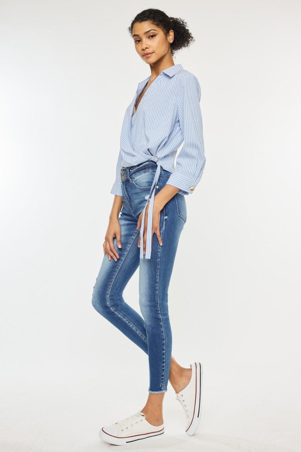 Mid Rise Flare Jeans- Doss Dollz