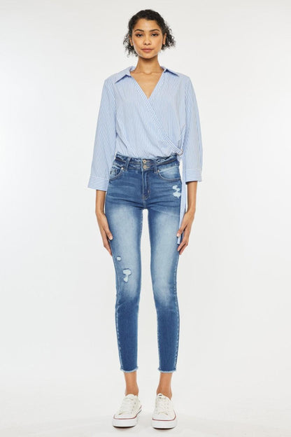 Mid Rise Flare Jeans- Doss Dollz