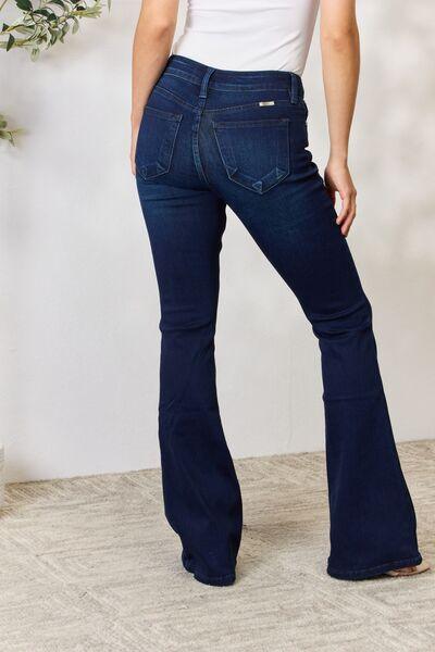 Mid Rise Flare Jeans- Doss Dollz