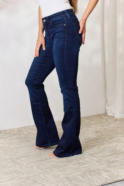 Mid Rise Flare Jeans- Doss Dollz