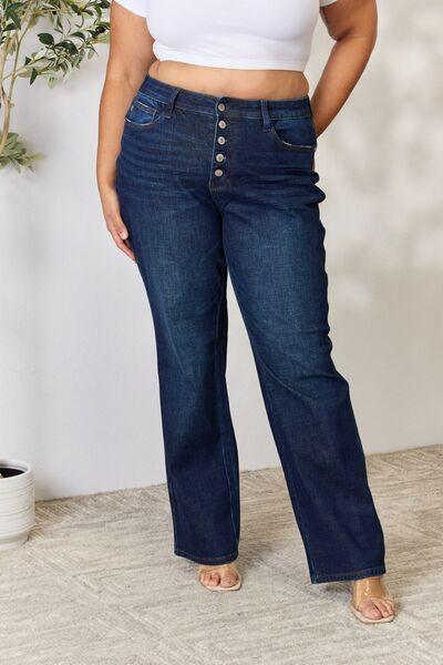 Mid Rise Flare Jeans- Doss Dollz