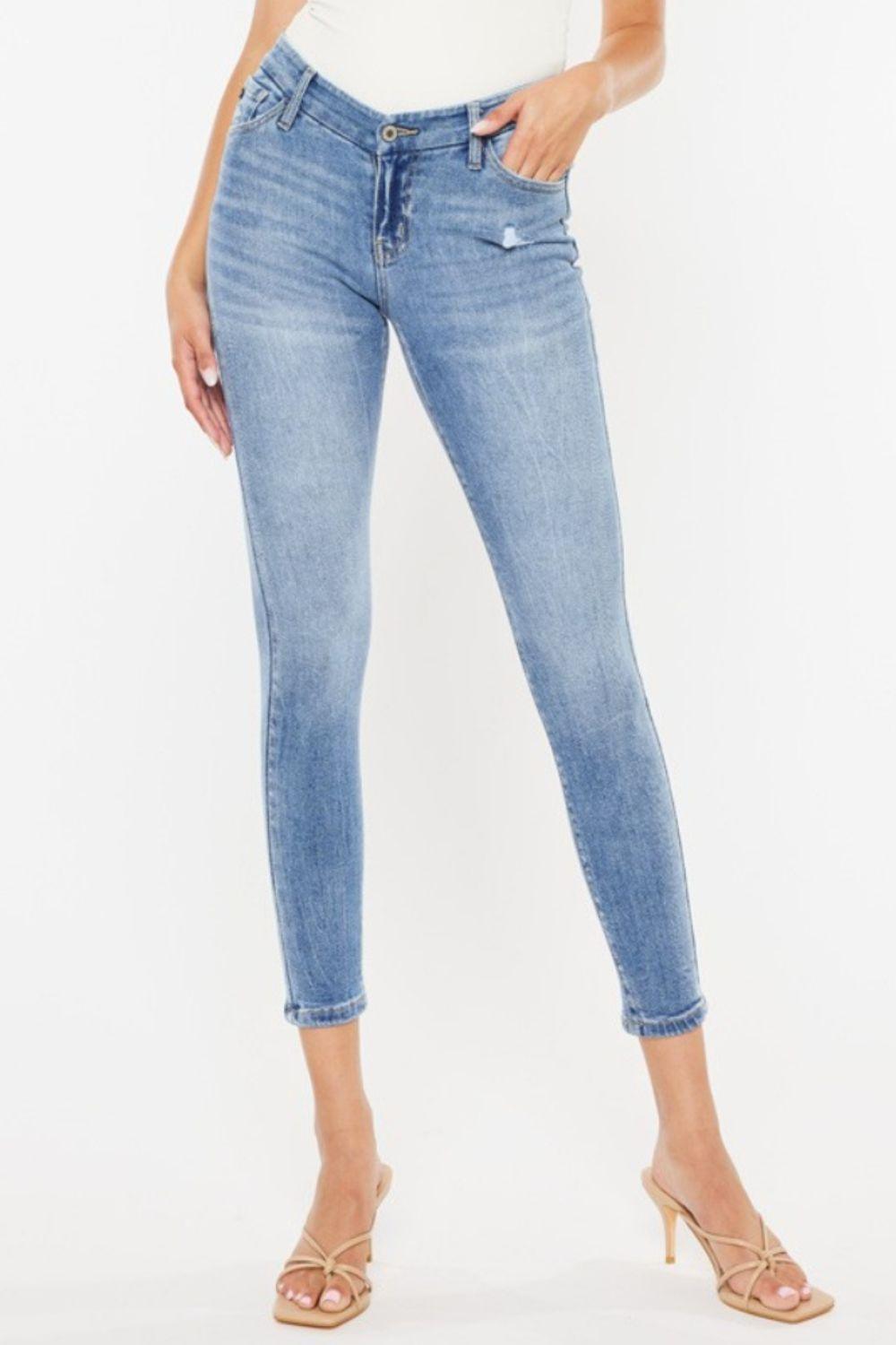 Mid Rise Flare Jeans- Doss Dollz